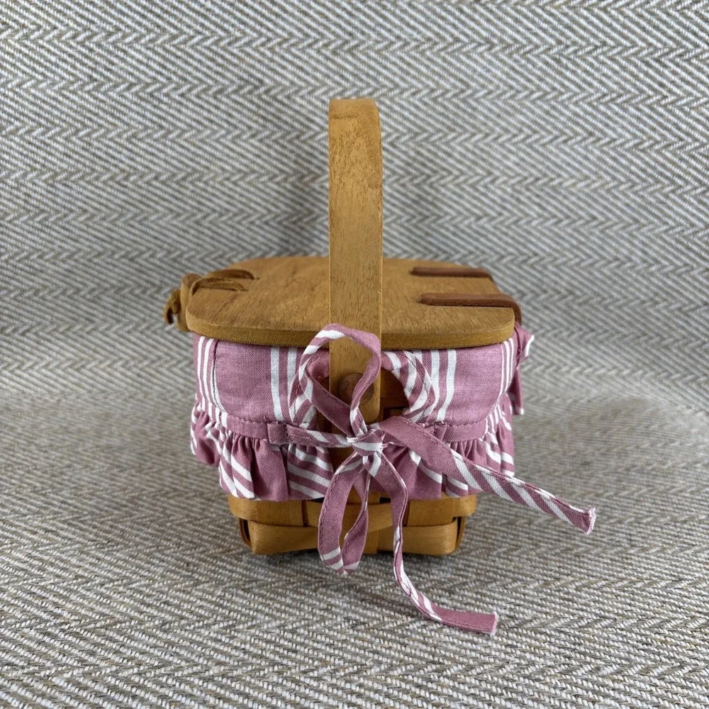 Longaberger Kiddie Combo Purse Dusty Rose Liner - 1998 - Picture 2 of 10